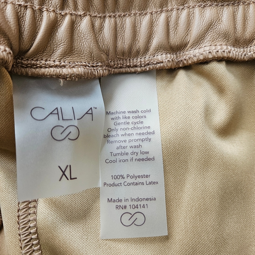 Calia Journey Collection High Rise Straight Ankle Length Pintuck Tan XL NWT - Picture 14 of 14
